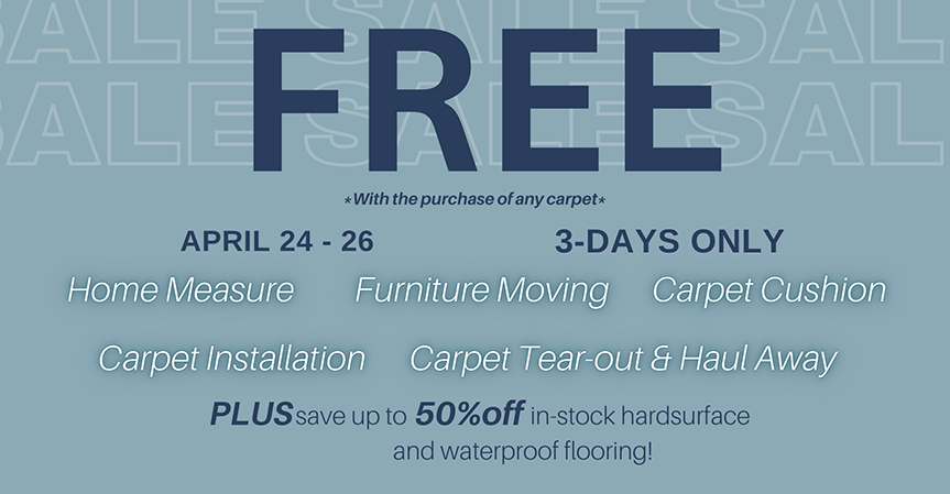 March 21-23 Sale. 3 Days Only.